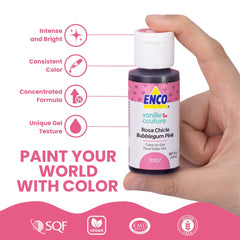 ENCO single bottle pouring tiny amount demonstrating concentration and control