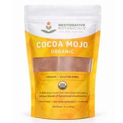 EnerHealth cocoa mojo front packaging showing organic label and net weight