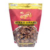 Enjoy brand front packaging showing 40 oz container and shapes, great for sharing