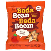 Enlightened bada bean bada boom front packaging showing box and pouch, convenient supply