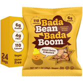Enlightened front packaging showing Onion & Mustard flavor and 1oz bag benefits