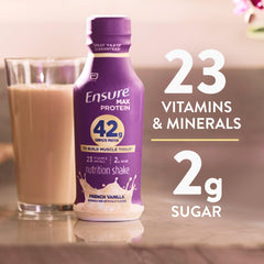 Ensure French Vanilla close-up cap for easy-open convenience on the go