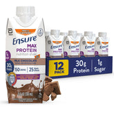 Ensure front packaging showing milk chocolate flavor and 30g protein benefit