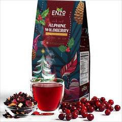 Enzo's Private Selection front tin showing alpine wildberry branding and 4oz size
