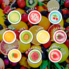 EORA close-up of mixed fruit slices highlighting texture and assorted flavors benefit