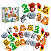 EORA front packaging showing all eight animal shapes and colorful design, enticing display benefit