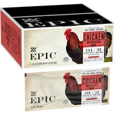 EPIC front packaging showing chicken sriracha bars and benefits
