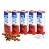 Epic cinnamon mints front packaging showing five tubes and brand for convenient freshness