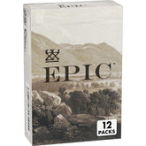 Epic front packaging variety pack showing flavors and benefits for on-the-go protein