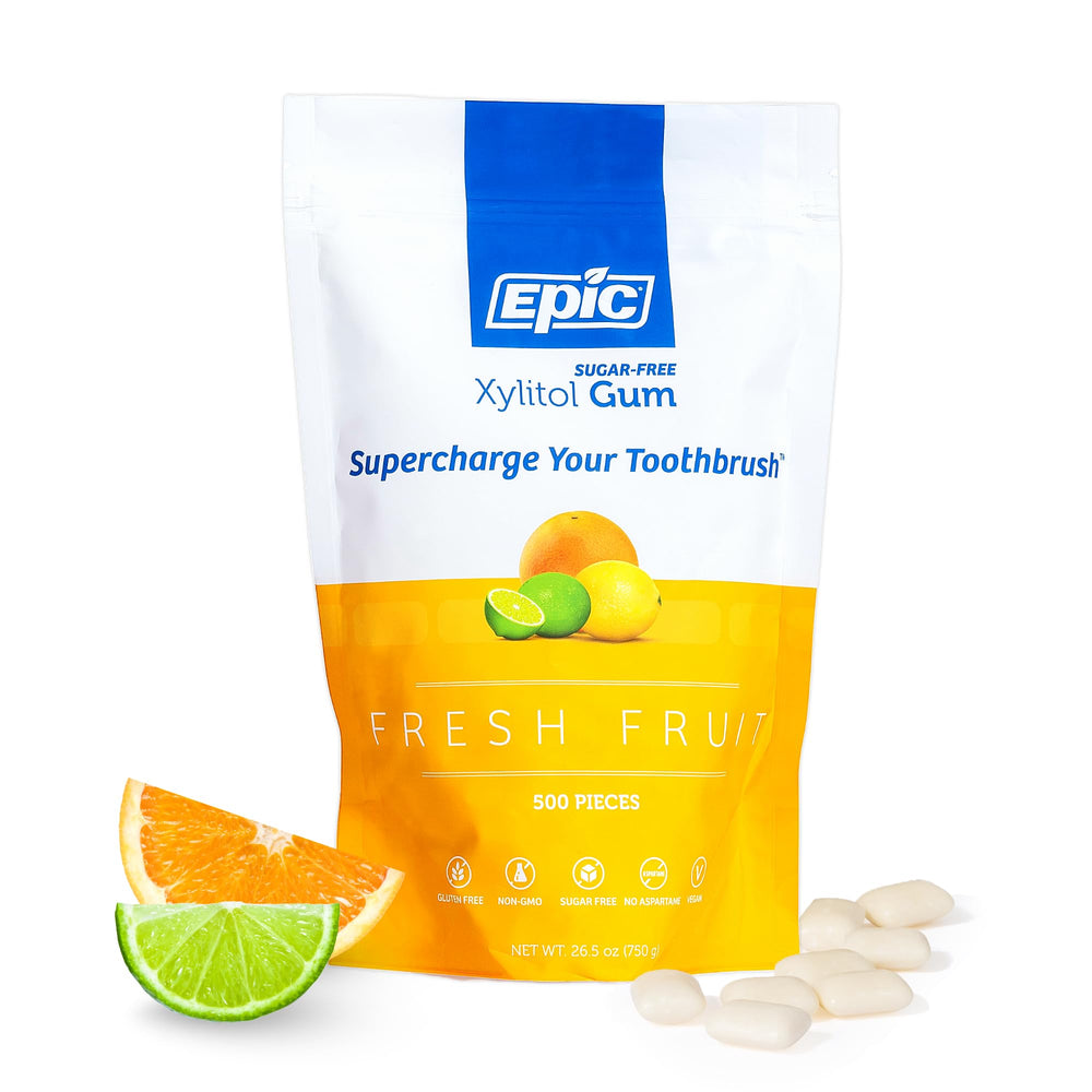 Epic packaging front view showing brand and bulk count, highlights convenience