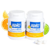 Epic brand front packaging showing 360-count two-pack and clear branding benefit fresh breath