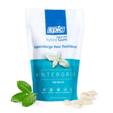 Epic front packaging showing 500-piece wintergreen gum offering convenient freshness