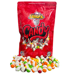 EShopX close-up of crunchy texture highlighting airy freeze-dried structure and intense flavor