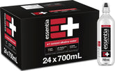 Essentia Water front packaging showing 24-pack for easy stocking benefit