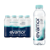 EVAMOR front packaging of 20 fl oz bottles showing brand and purity benefit
