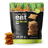 Every Body Eat pack front showing fiery chile lime flavor and bold appeal