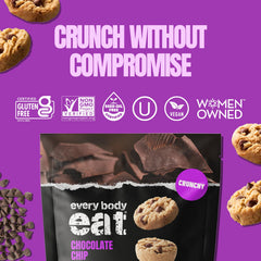 Every Body Eat texture close-up highlighting crisp crumb and crunch benefit satisfying bite