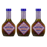 Expedited Flavor Salamida front packaging showing three 16 oz bottles and label benefits