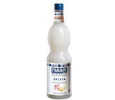 Fabbri orgeat bottle front view showing full 1L packaging and brand benefit