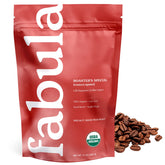 Fabula front packaging showing brand and roast, highlights freshness
