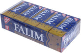 Falim plain gum front box showing 20-pack and 100 pieces for easy stocking