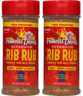 Famous Dave's front packaging showing label and portion, highlights convenience