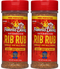 Famous Dave's front packaging showing label and portion, highlights convenience