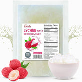 Fanale jar front packaging showing lychee coconut jelly, attractive shelf appeal