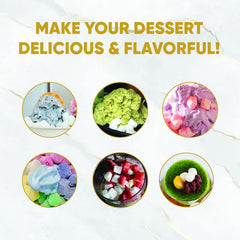 Fanale mini mochi topping frozen yogurt adding chew and visual contrast