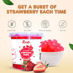 Fanale spoon serving popping boba for fast, no-cook topping benefit