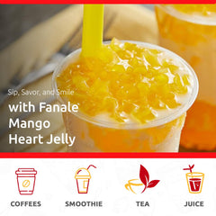 Fanale texture jelly scoop revealing chewiness and natural coconut base