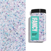 Fancy Sprinkles front packaging showing Unicorn Breath sugar for colorful decoration