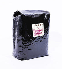 Fara Coffee front of 5 lb bag showing branding and roast information, highlighting value