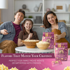 Farmer Jon's visible butter seasoning coating offering rich savory flavor