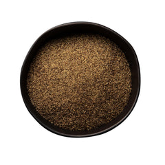 Close-up of Farmersville Spice Co pepper texture emphasizing consistent grind