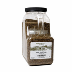 Farmersville Spice Co front packaging showing 5 lb jug and brand benefit