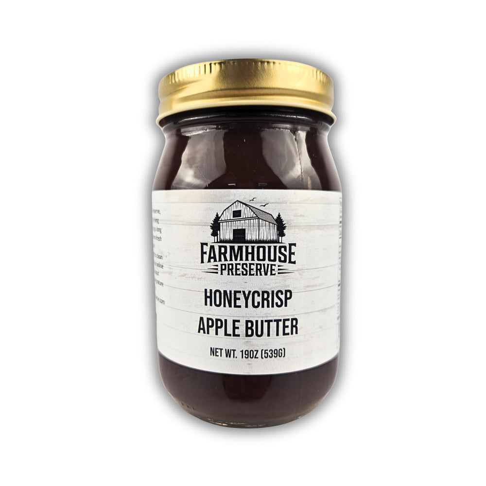 Farmhouse Preserve front label showing jar and rustic branding benefit clarity