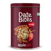 Farmley jar front view showing label and apple pie date bites packaging benefit freshness