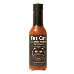 Fat Cat Chairman Meow bottle front showing vibrant label and size, highlights flavor