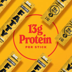 FATTY single meat stick close-up highlighting chewy texture and protein