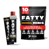 FATTY front packaging showing Original Minis and 10-pack convenience