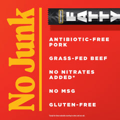 FATTY single unwrapped stick in hand showing portable protein convenience