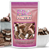 FD Pantry front packaging showing resealable bag and Neapolitan branding benefits portability