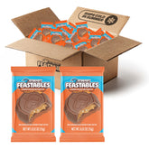 Feastables front package showing 2lb box and branding, highlights generous supply