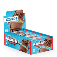 Feastables front packaging showing 24-count box and branding for easy gifting