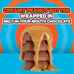 Feastables peanut butter center cross-section revealing creamy filling benefit