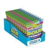 Feastables Sour Strikes pouch front view showing colorful branding and serving suggestion