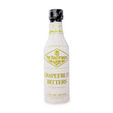 Fee Brothers bottle front label showing grapefruit bitters and volume for clear identification