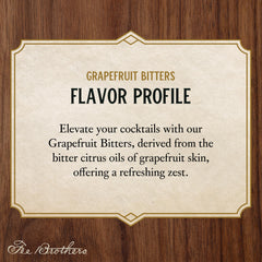 Grapefruit bitters added to a mixed cocktail showcasing brighter citrus aroma and taste