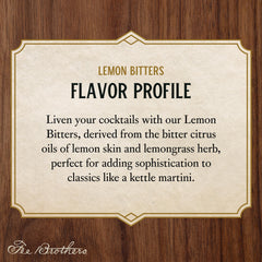 Cocktail glass with old fashioned using Fee Brothers lemon bitters for brighter flavor